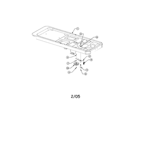 Frame And Drive Idler Diagram and Parts List for RZTSERIES  Cub Cadet Lawn Tractor